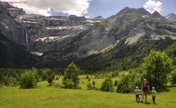 CIRCO DE GAVARNIE CON NIÑOS: asomándonos a la Gran Cascada Circo de Gavarnie, Gèdre, Parque Nacional de Pirineos, Francia