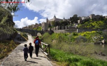 SENDA ECOLÓGICA DEL TAJO: Toledo con niños Senda Ecológica del Tajo, Toledo, Castilla la Mancha
