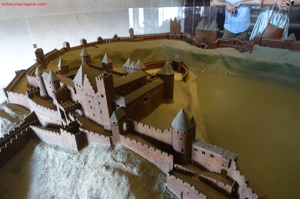 Maqueta de la ciudad medieval de Carcassonne