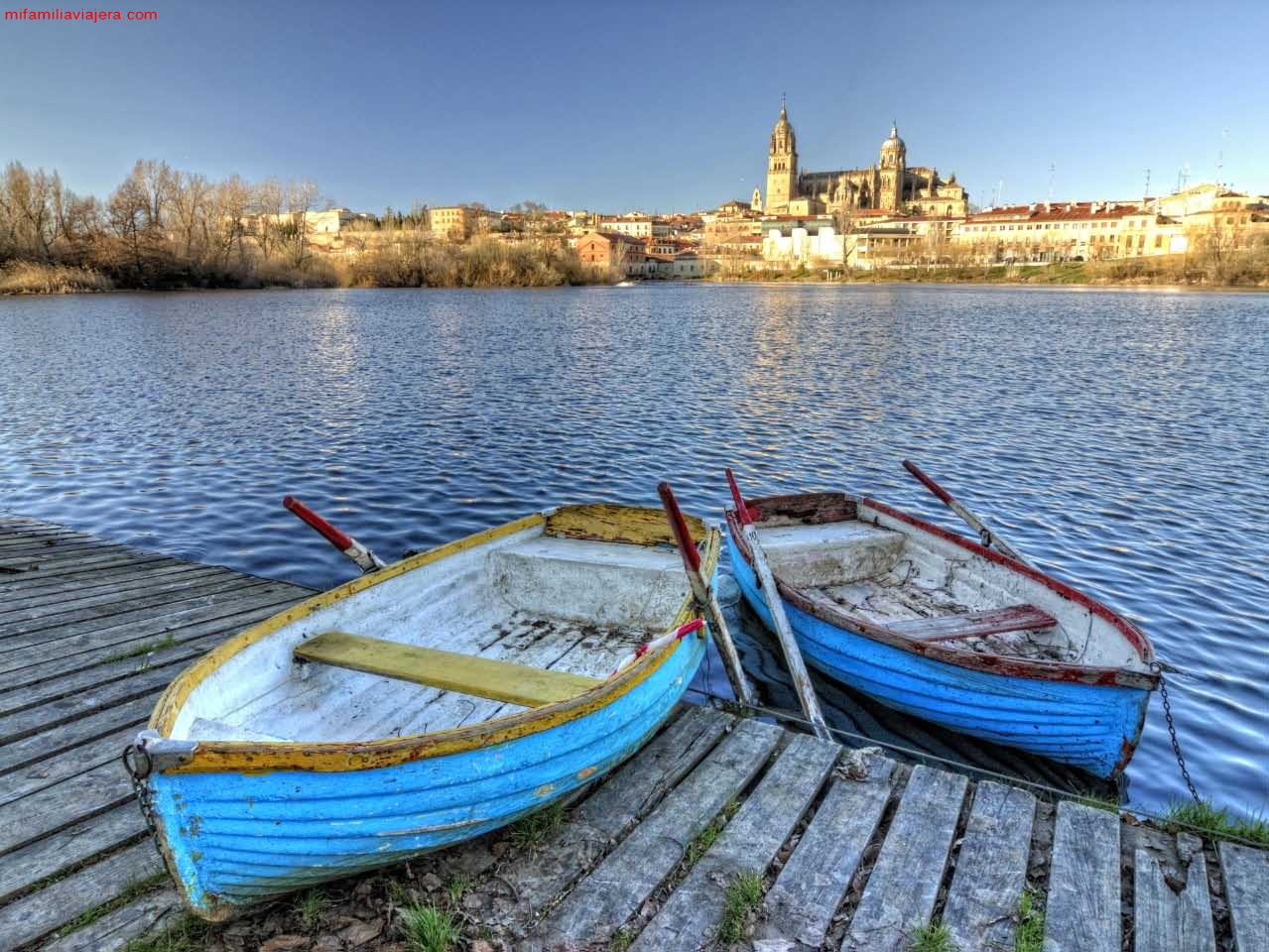Panorámica de Salamanca desde la ribera del Tormes
