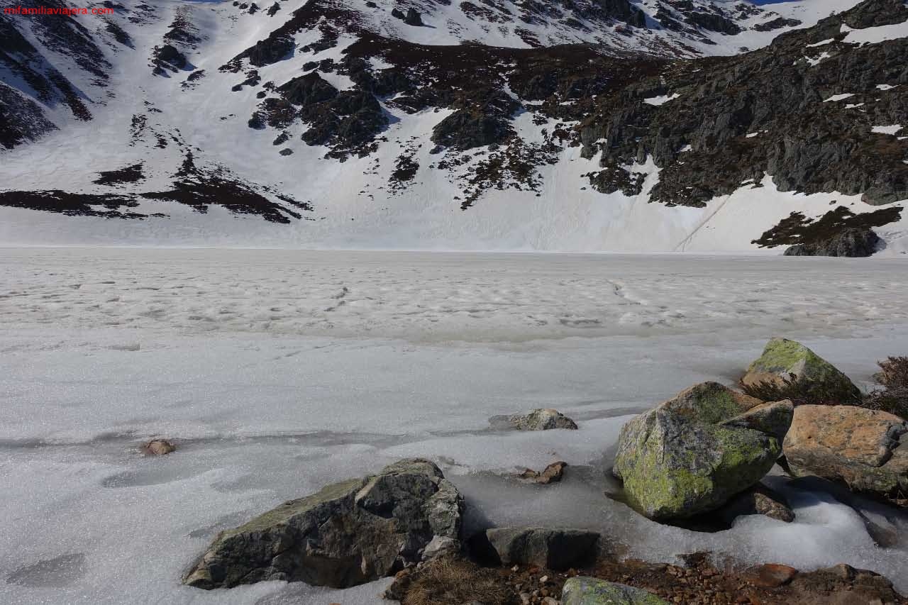 Laguna glaciar Ausente helada