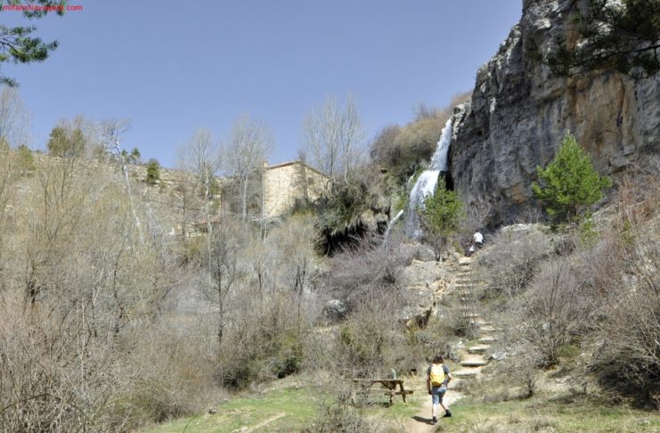 Paraje de la Cascada del Molino de la Chorrera, en la Serranía de Cuenca