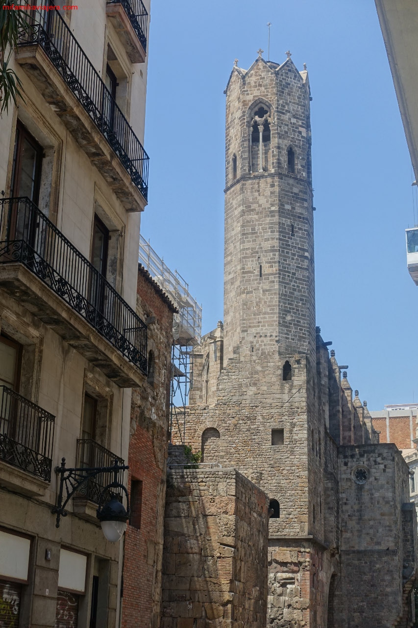 Torre de la Basílica de Santa María del Mar , en Barcelona