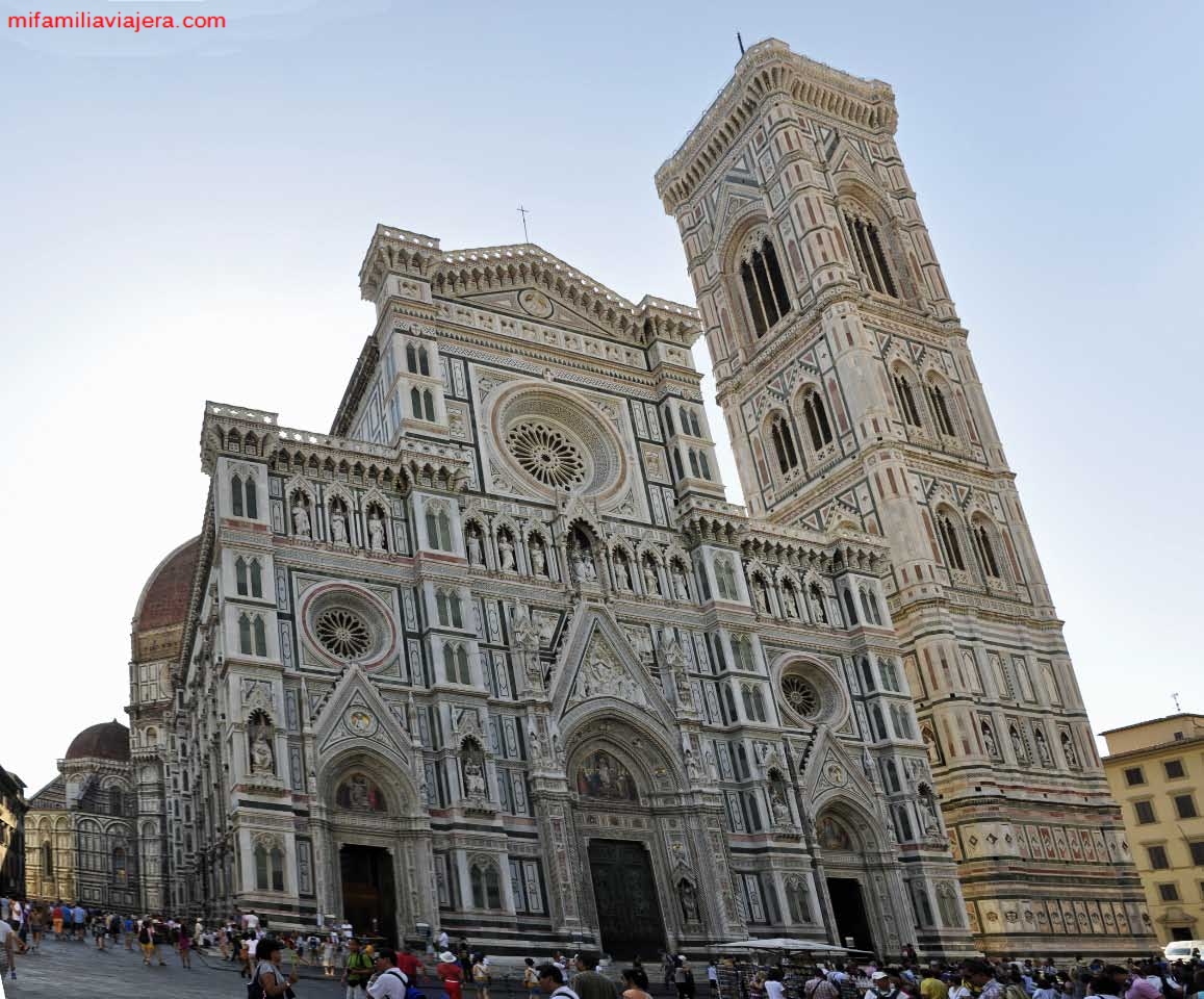Facha del Duomo, en Florencia