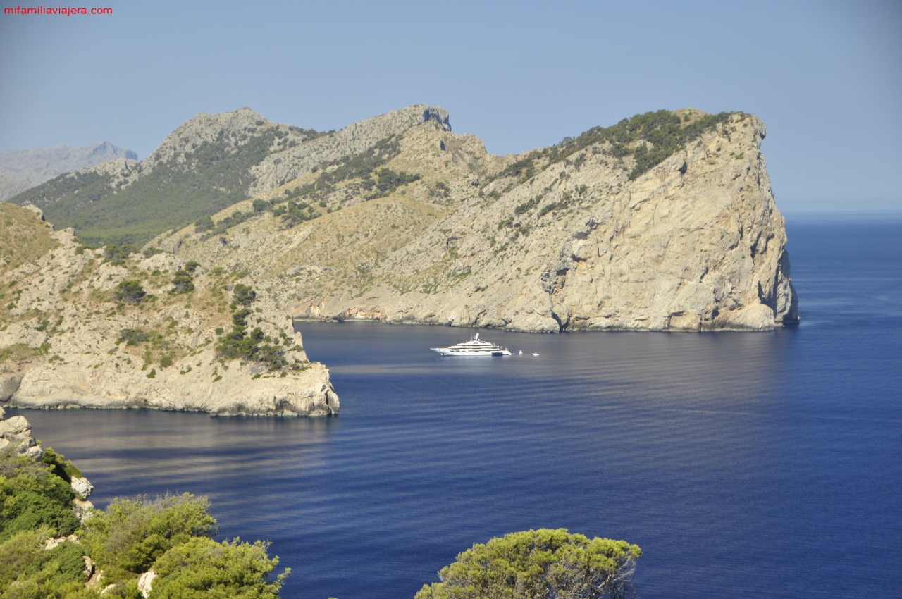 Vistas del litoral de Mallorca desde el Cabo de Formentor