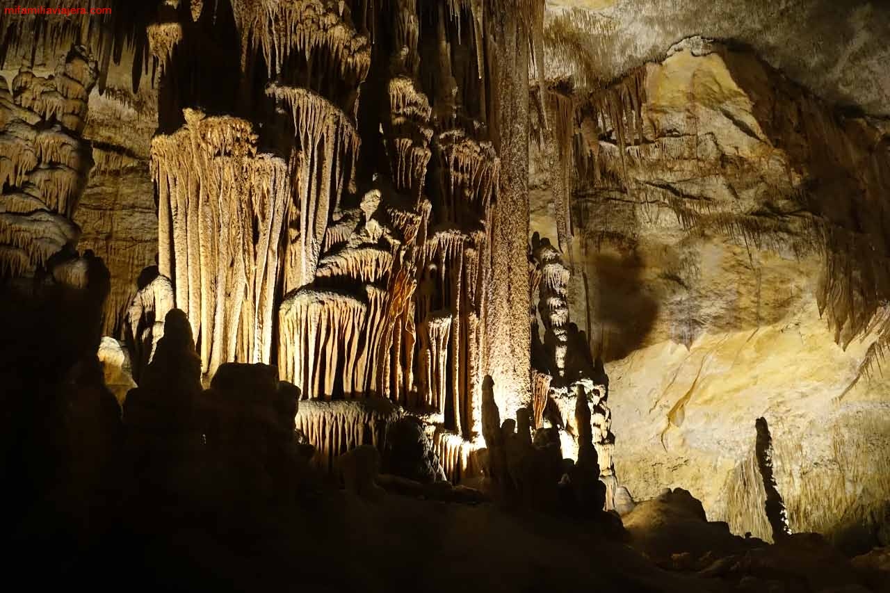 Formaciones de las Cuevas del Drach, en Mallorca