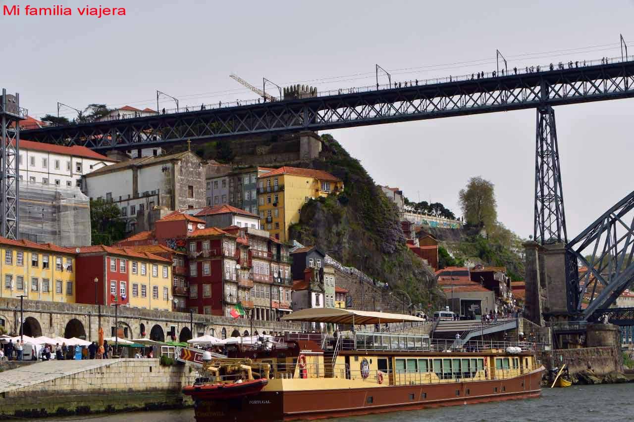 Ribeira y puente Don Luís I de Oporto