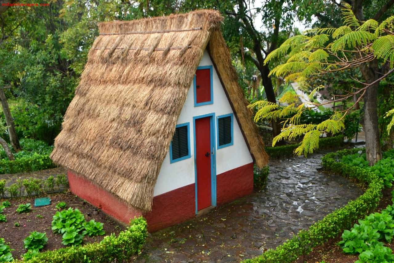 Casa típica de Madeira del Jardín Botánico