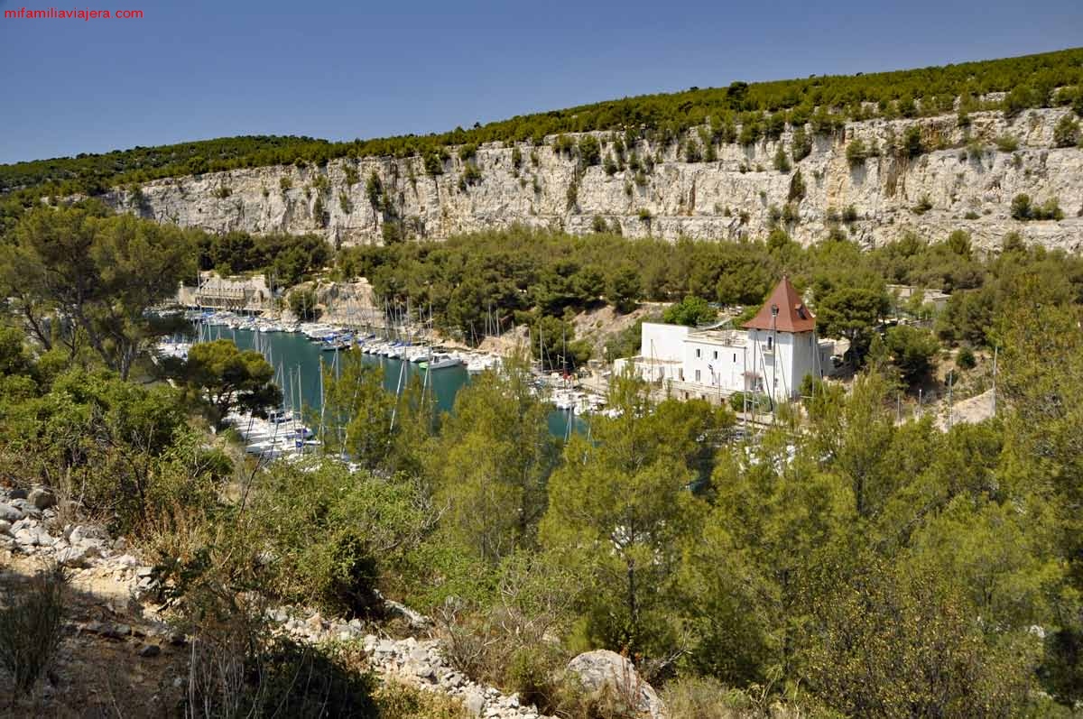 Panorámicas hacia Calanque de Port Pin 