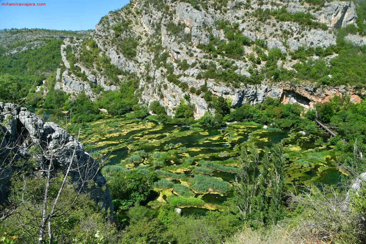 Velo de cascadas de Roški slap en el Parque Nacional de Krka