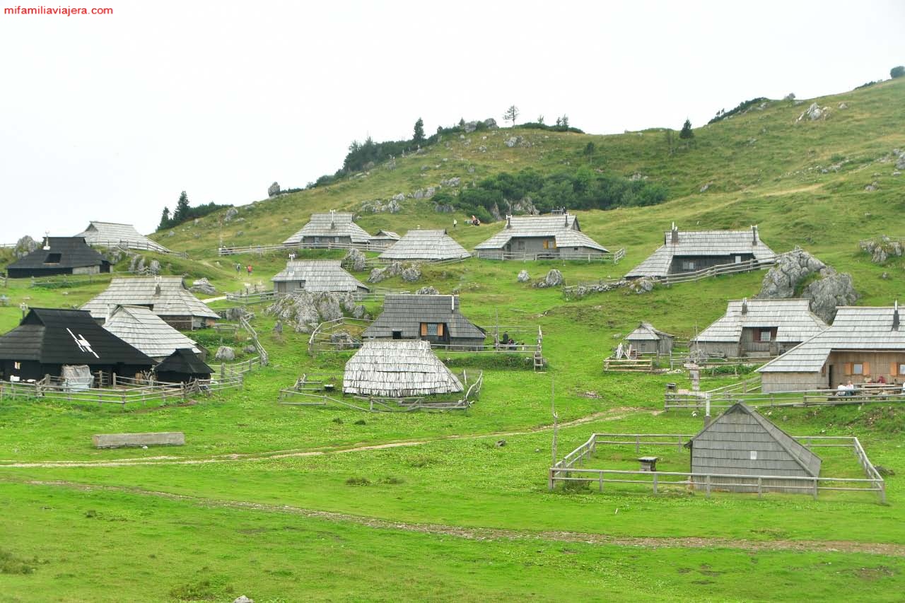 Casas de pastores en Velika Planina, Eslovenia