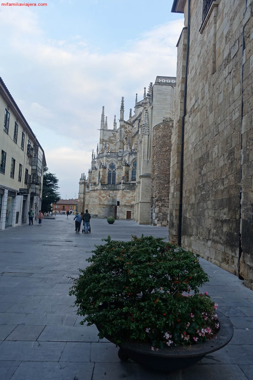 Vistas de la Catedral y la Muralla desde la Plaza del Obispo