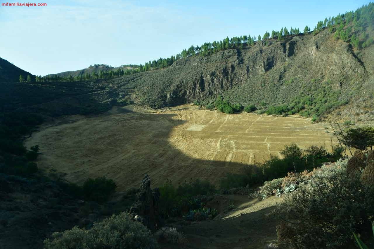 Panorámica de la Caldera de los Marteres desde el mirador