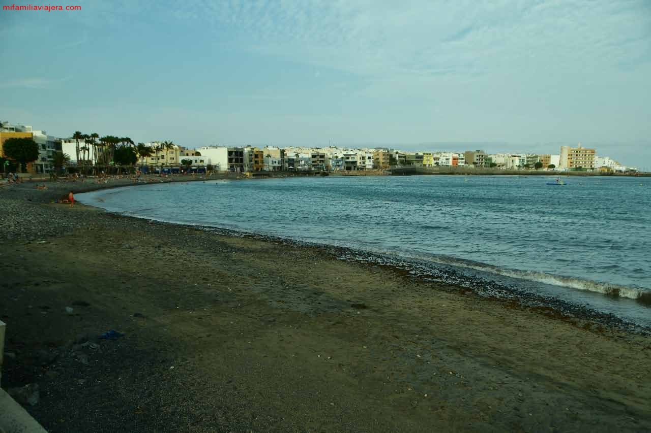 Perspectiva de la playa de Arinaga