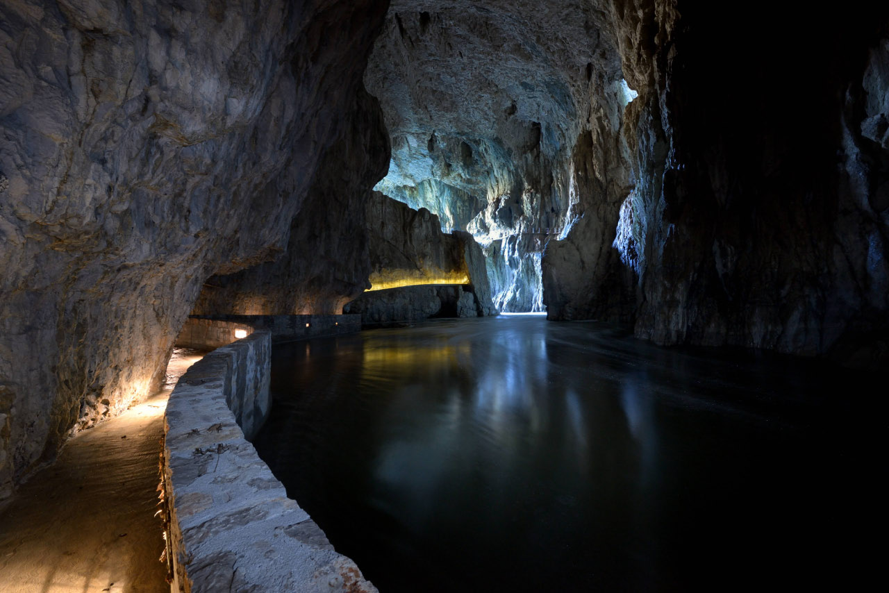 Interior Mahorcic Cave. Foto cedida por Park Škocjanske jame Slovenija