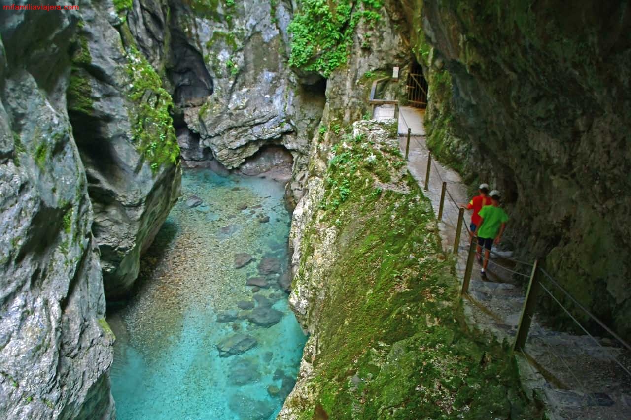 Garganta Tolmin en Eslovenia