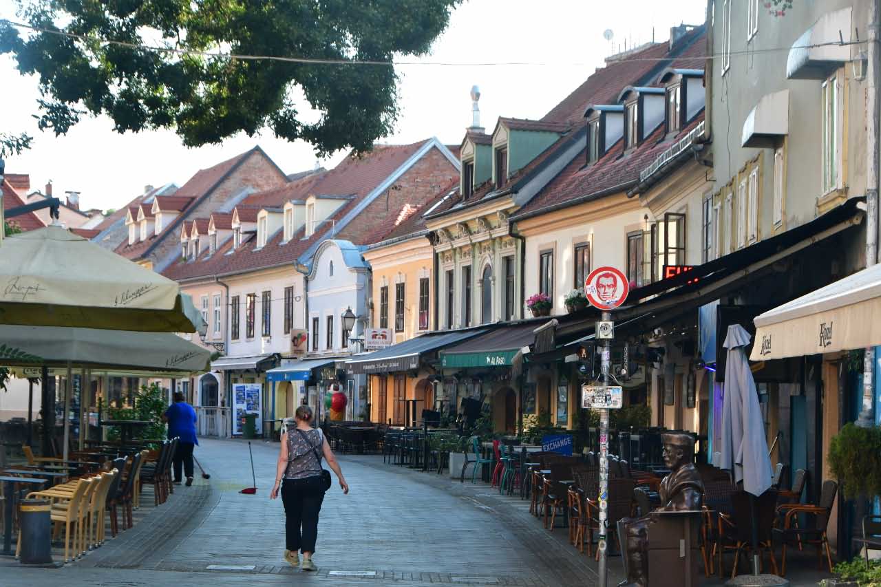 Calle peatonal de Zagreb
