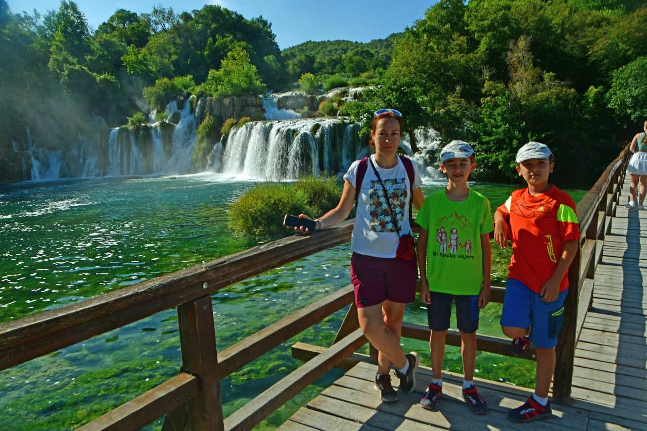Cascada de Krka en el Parque Nacional de Krka, Croacia