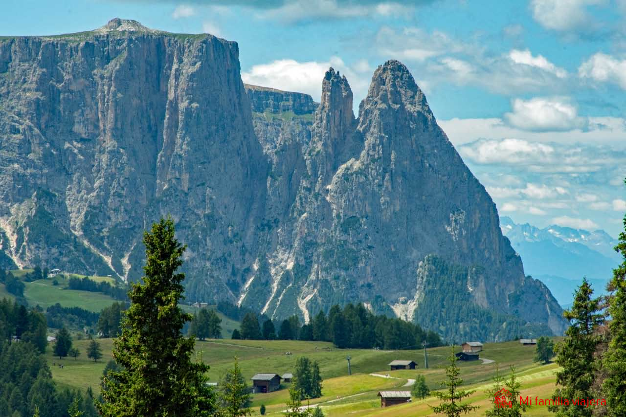 La panorámicas del macizo de Sciliar son maravillosas