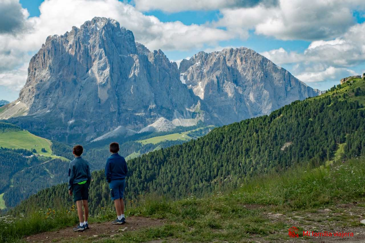 Vistas del macizo Odle en Seceda