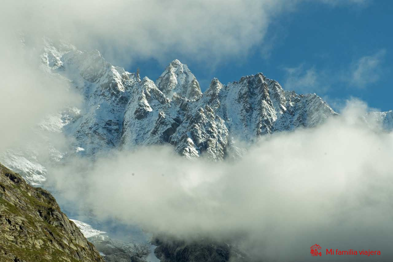 Vistas del Macizo del Mont Blanc