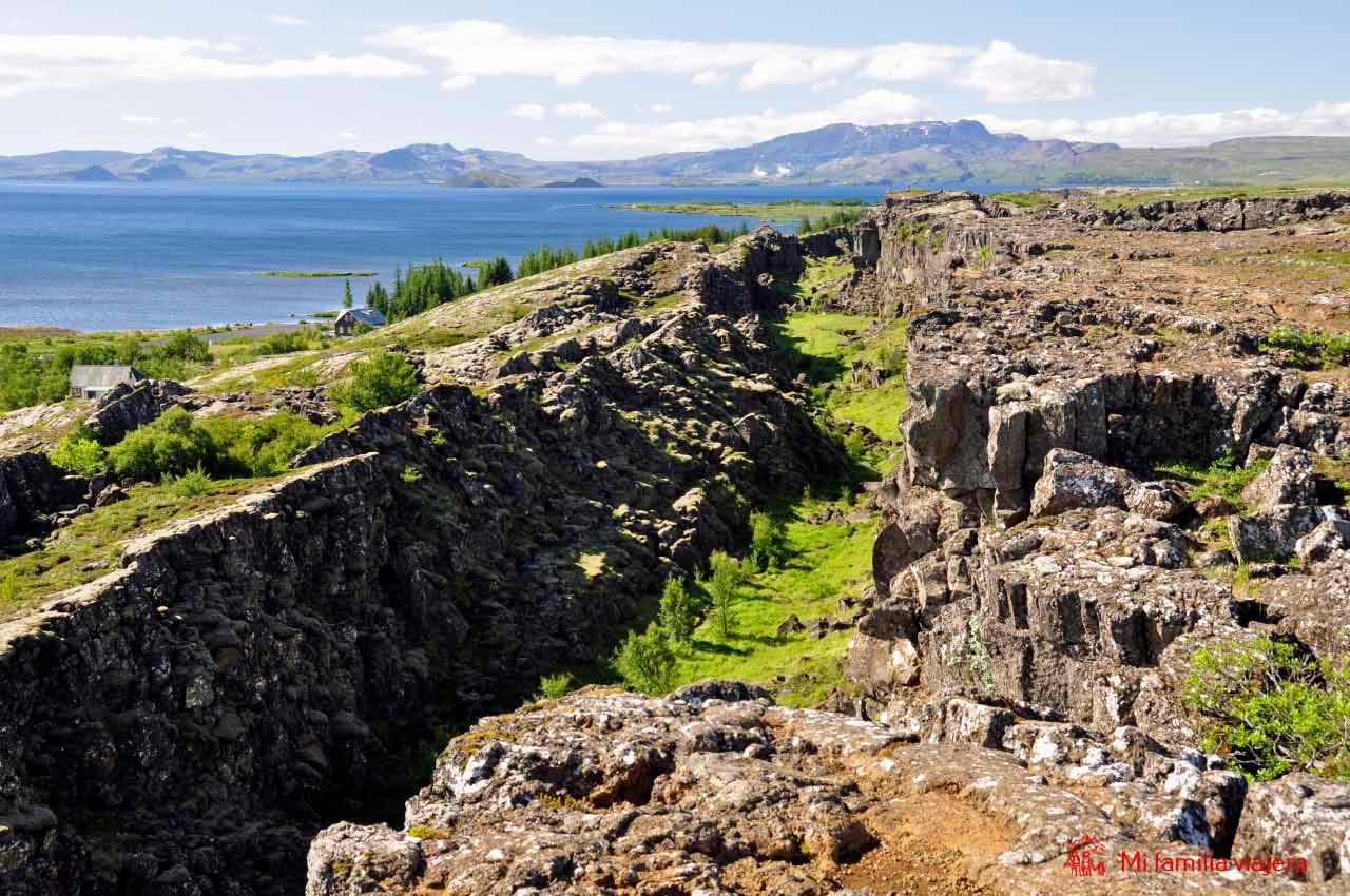 Grieta de Almannagjá en el Parque Nacional de Thingvellir