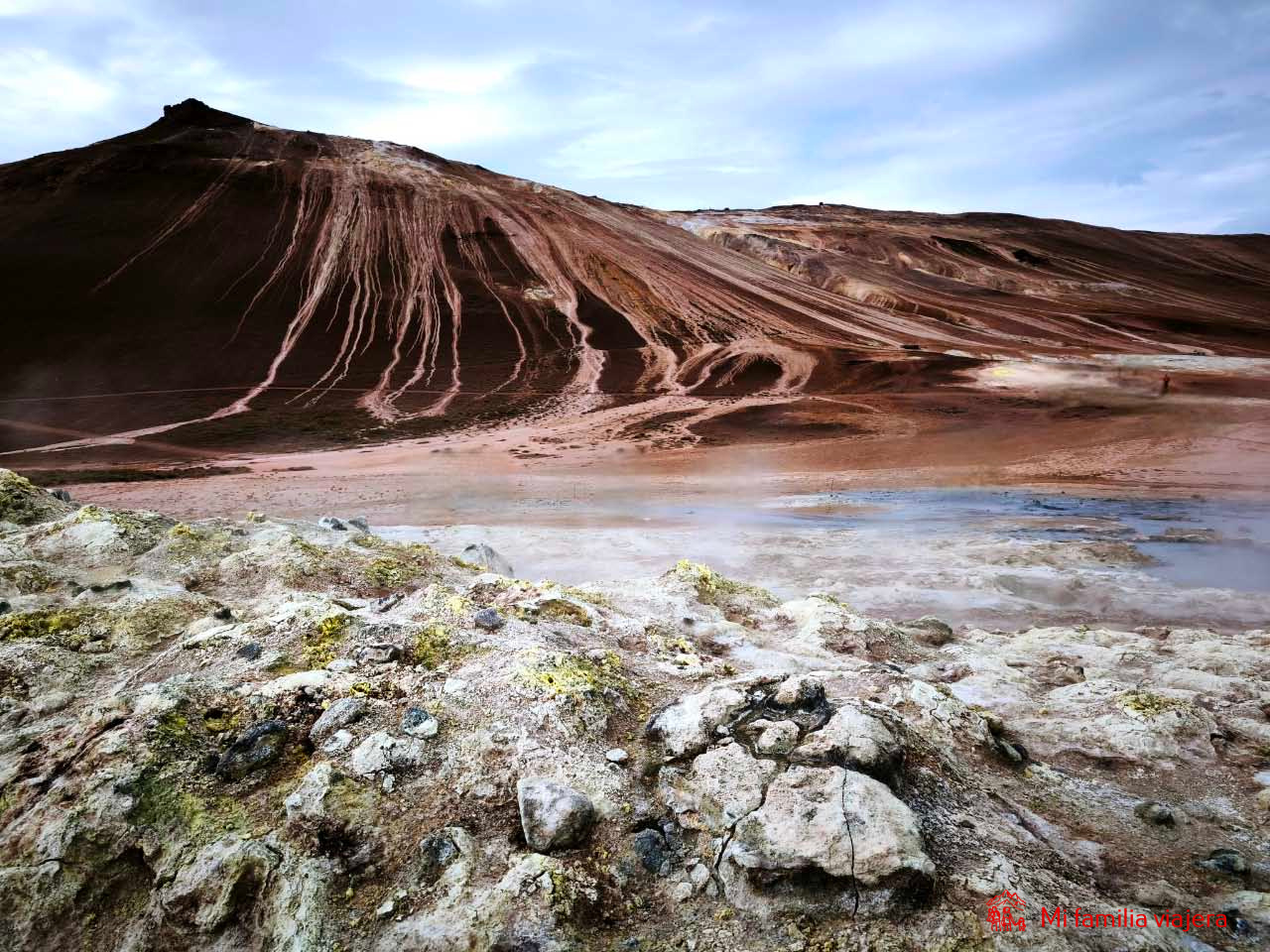 Área geotérmica de Hverir, al pie del monte Námafjall
