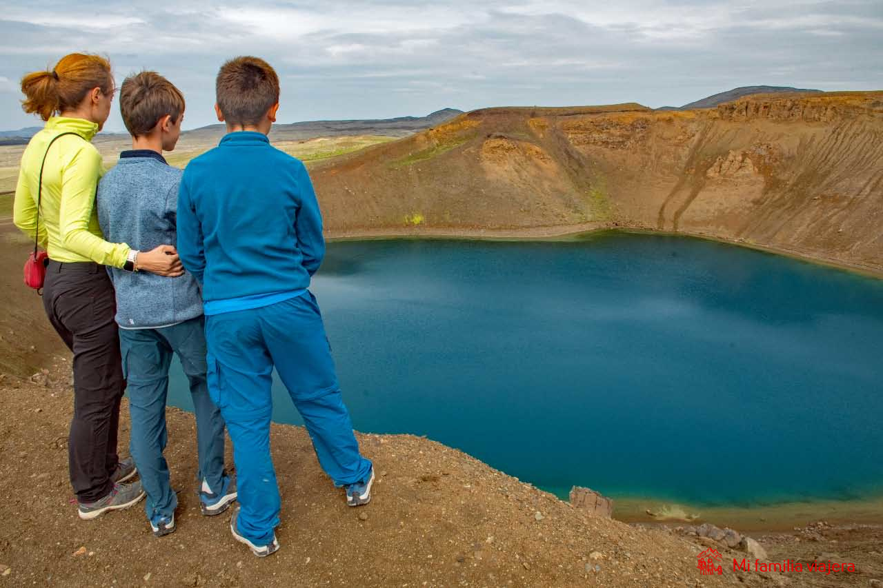 Caldera volcánica en la zona del Krafla - Cráter Víti