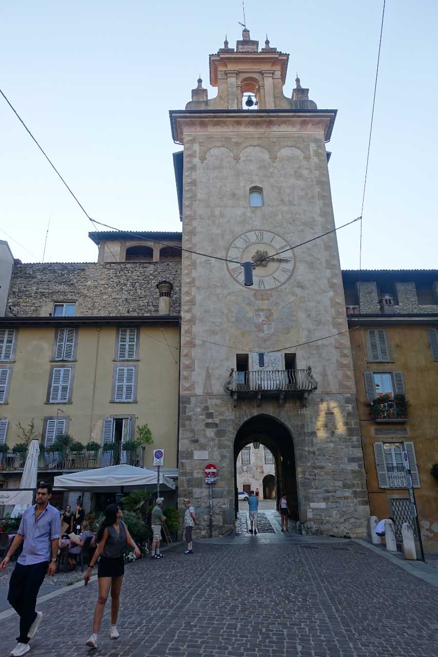 Torre della Campanella en la Città Alta de Bérgamo